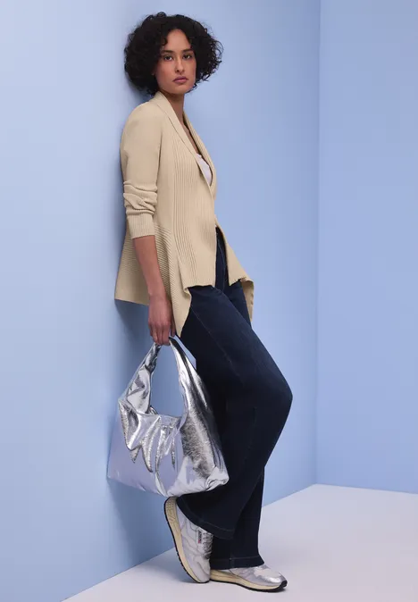 Cutline Cardigan smoke beige