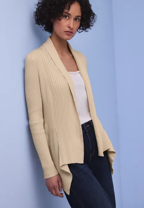 Cutline Cardigan smoke beige