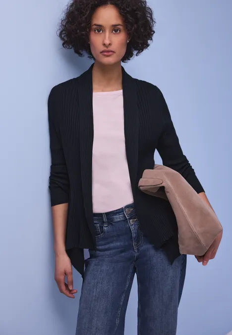 Cutline Cardigan shadowed navy