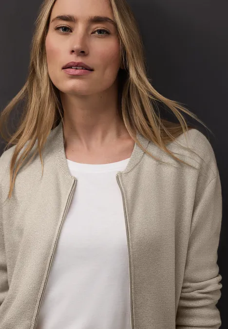 Glitzer Cardigan lucid white