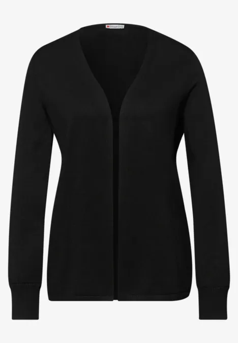 Cardigan en couleur unie Black