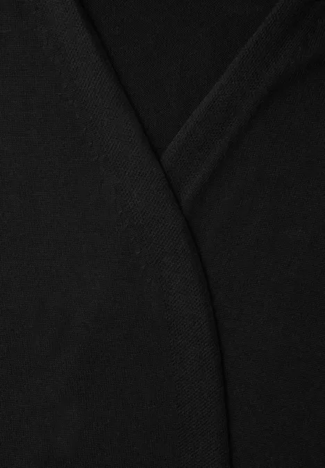 Cardigan en couleur unie Black