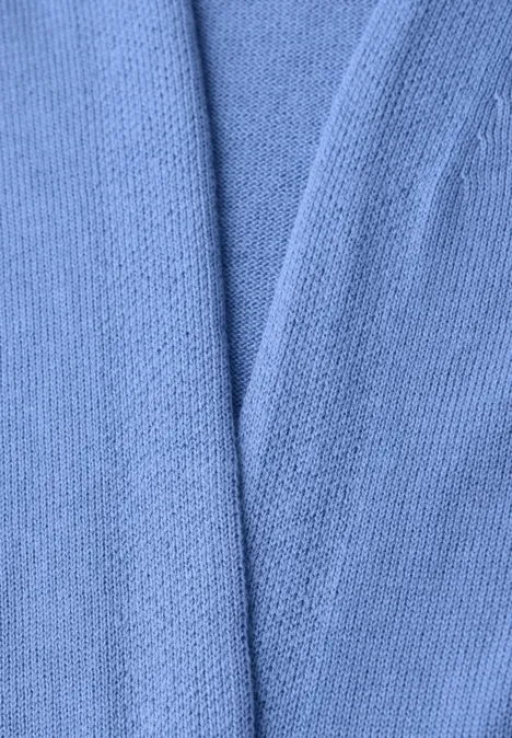 Cardigan in Unifarbe bonnet blue
