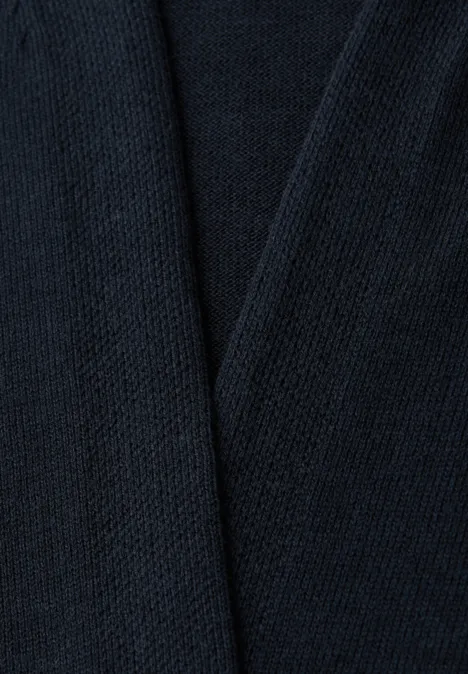Cardigan in Unifarbe shadowed navy