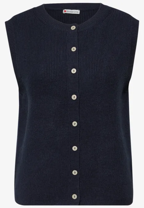 Kuschelige Weste shadowed navy