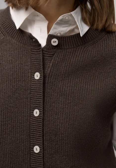 Kuschelige Weste molten earth