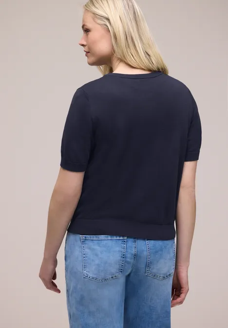 Effen vest shadowed navy