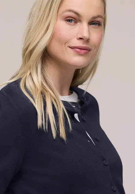 Effen vest shadowed navy