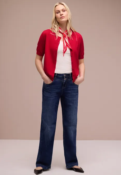 Effen vest salsa red