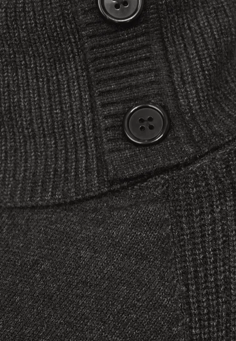 Pullover mit Rollkragen anthracite melange