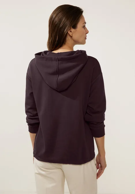 Hoodie-sweatshirt deep grape