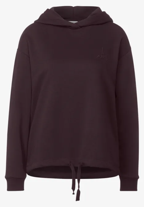 Hoodie-sweatshirt deep grape