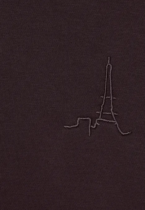 Hoodie-sweatshirt deep grape
