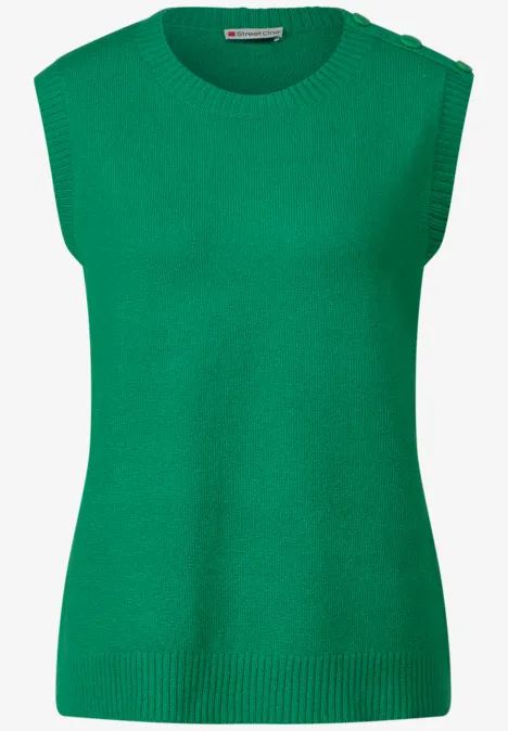 Fijngebreide slipover fresh spring green Fijngebreide slipover fresh spring green