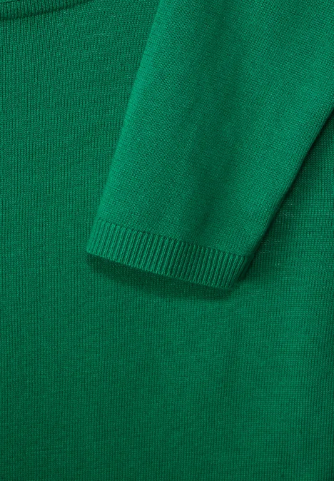 U-Boot Ausschnitt Pullover fresh spring green