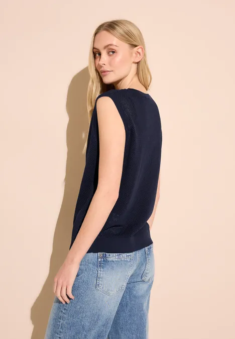 Mesh slipover deep blue