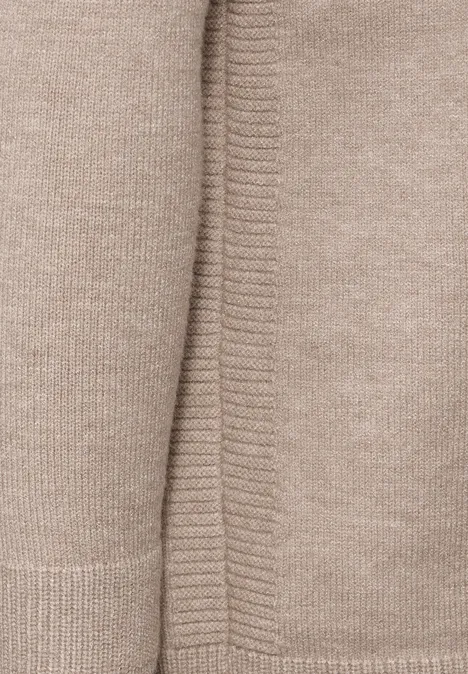 Strickpullover warm taupe mel.