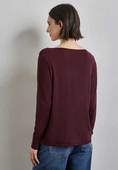 Basic Pullover enigma red