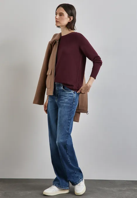 Basic Pullover enigma red