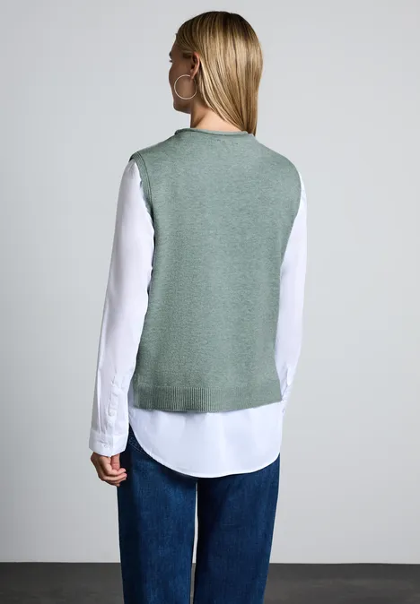 Pullunder temper mint mel.