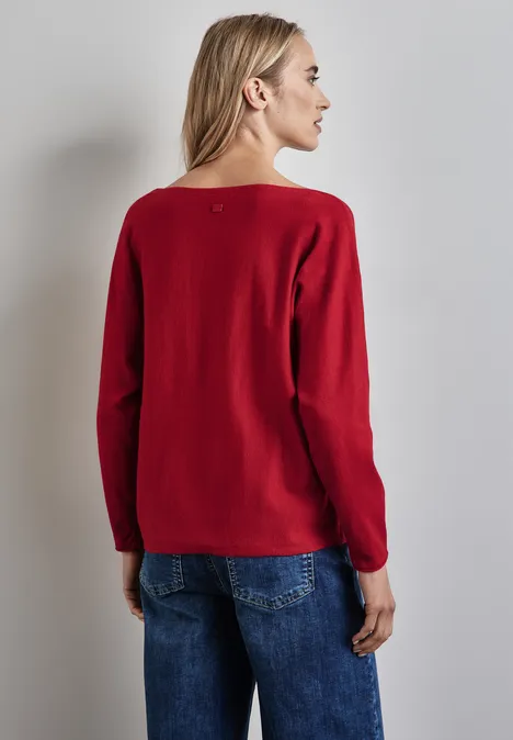 Dolman Pullover autumn red