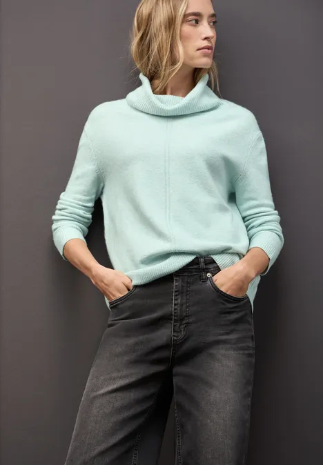 Rollkragen Sweater mellow mint mel.