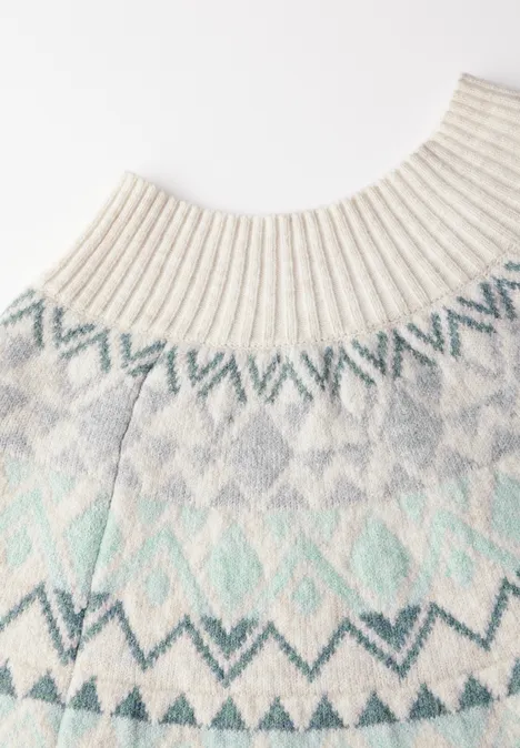 Pullover im Norweger-Stil cream white melange