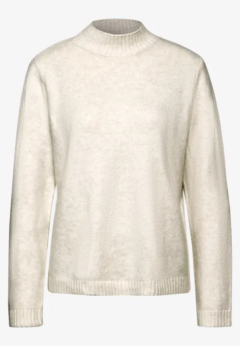 Strickpullover cream white melange