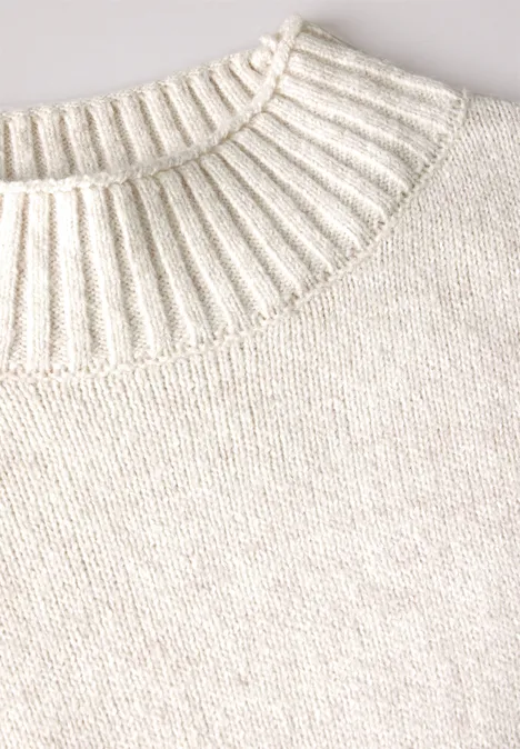 Strickpullover cream white melange