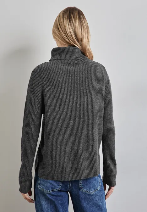 Strickpullover gravel grey mel.