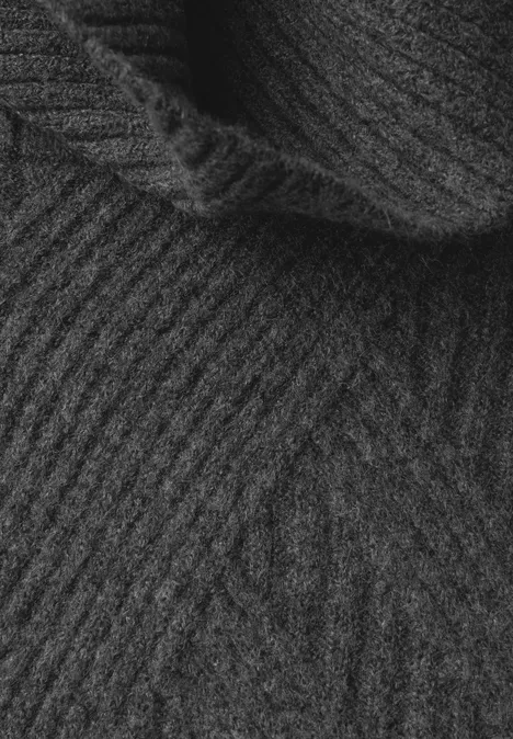 Strickpullover gravel grey mel.