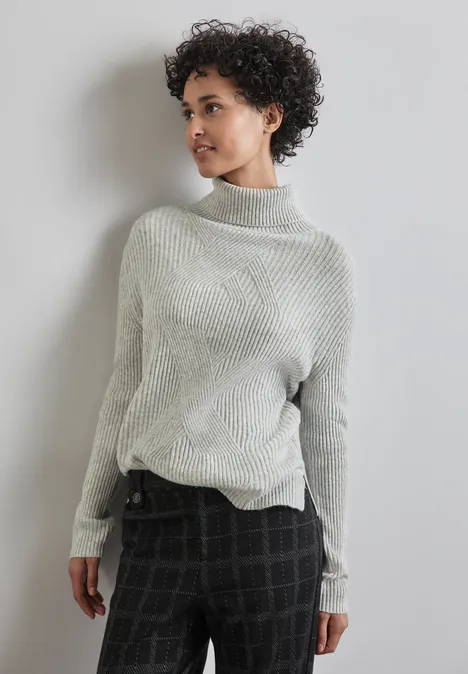 Strickpullover heather grey mel.