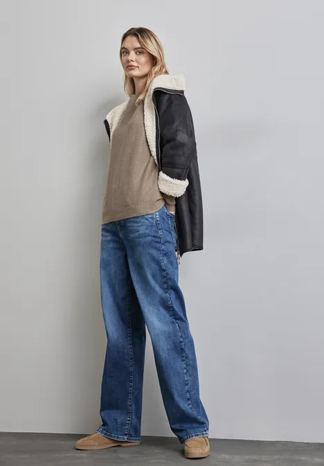 Dolman Pullover mocha glow mel.