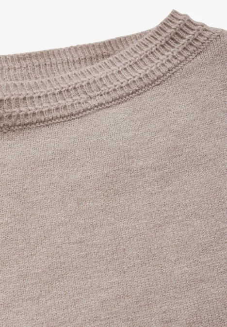 Basic Sweater mocha beige mel.