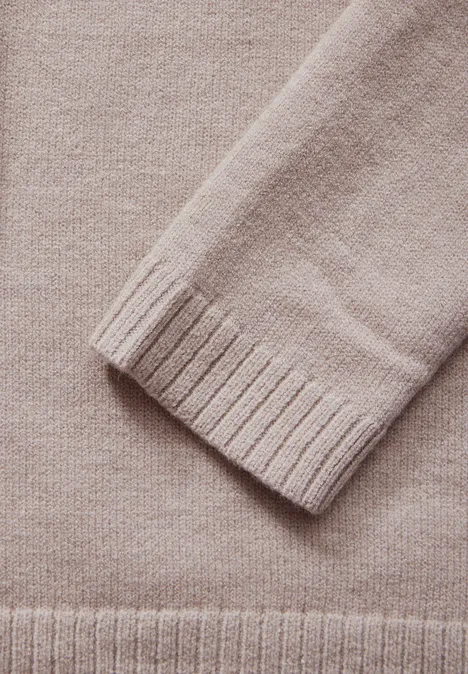 Basic Sweater mocha beige mel.