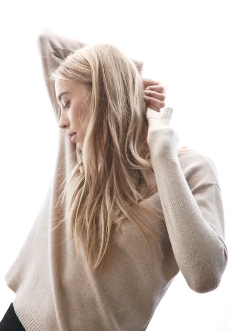 Basic Sweater mocha beige mel.