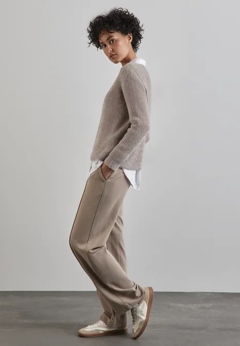 Trui van verengaren breezy beige