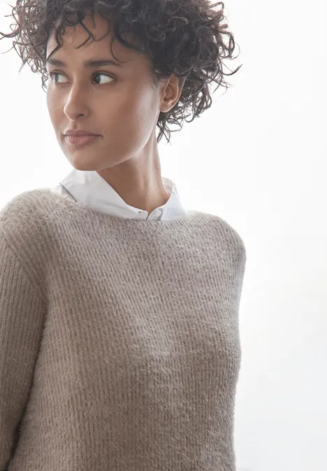 Trui van verengaren breezy beige