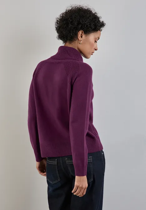 Pullover mit Stehkragen caspia purple