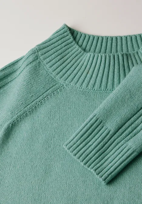Pullover mit Stehkragen sunlit green mel.