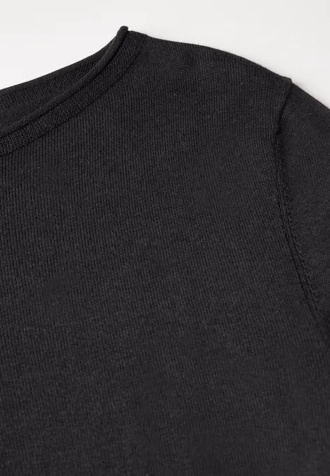 Weicher Strickpullover Black