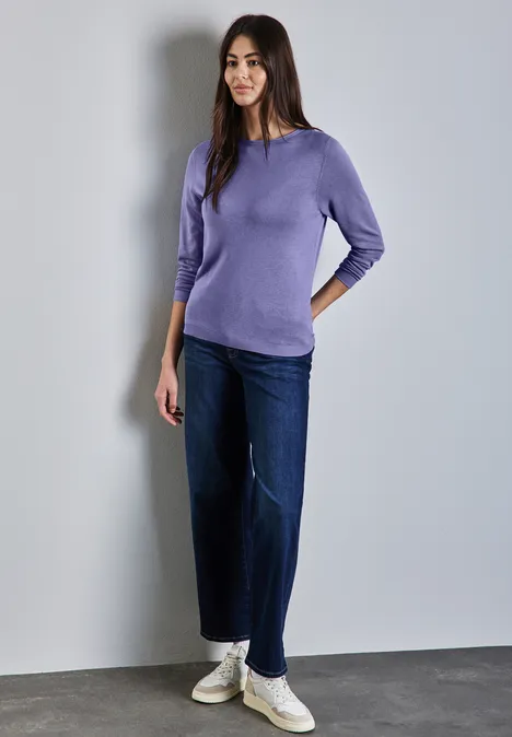 Weicher Strickpullover lilac dusk mel.