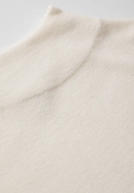 Pullover mit Turtleneck cream white melange