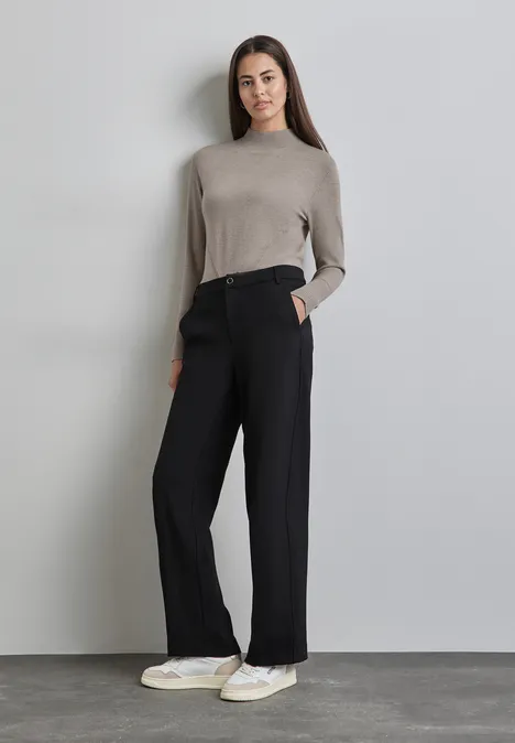 Basic Turtleneck Pullover mocha beige mel.
