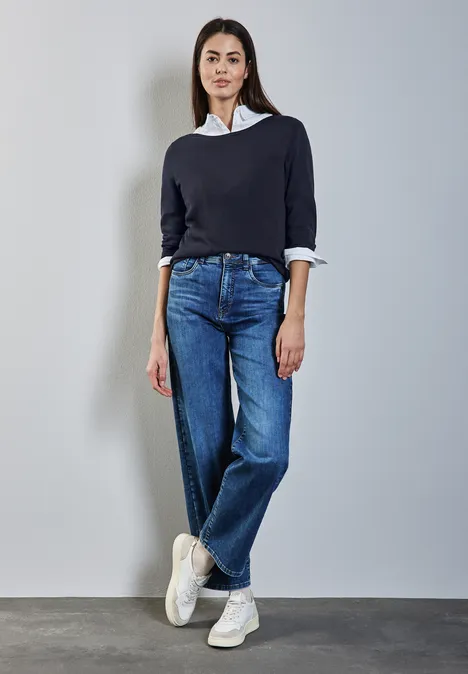 Strickpullover deep blue