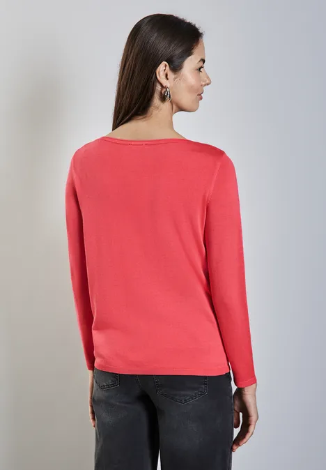 Strickpullover peach coral