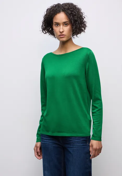 Strickpullover glowing green