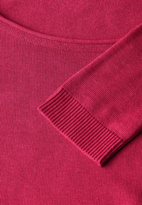 Weicher Strickpullover redberry pink