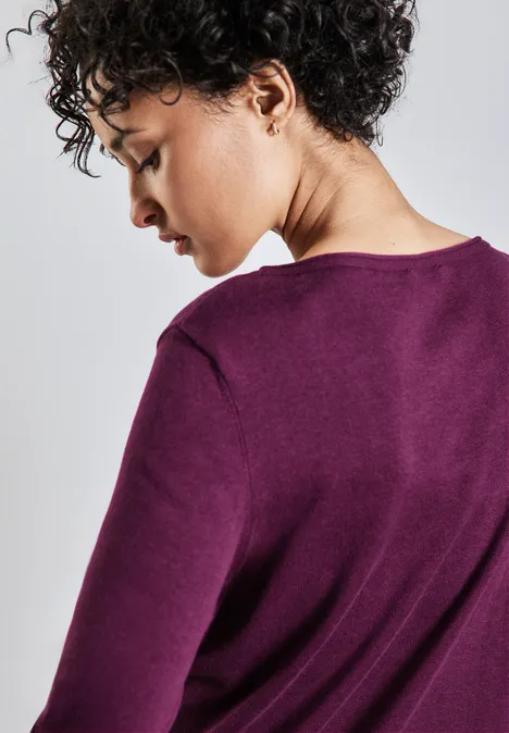Weicher Strickpullover berry whirl