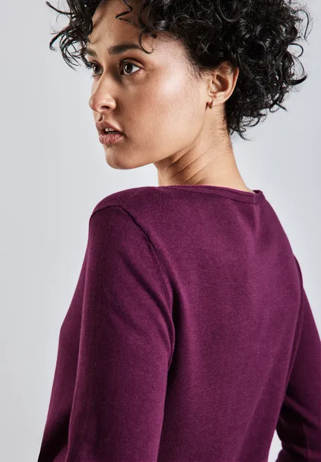 Weicher Strickpullover berry whirl